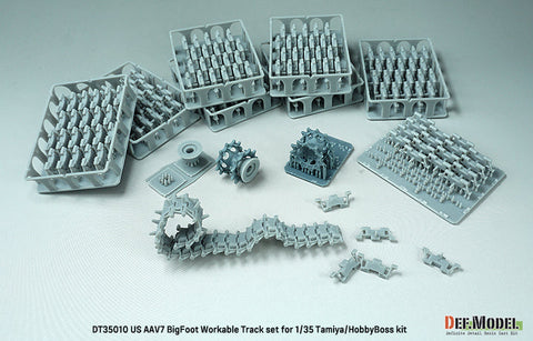 DEFモデル DT35010 1/35 アメリカ AAVP7 ビッグフット 可動履帯セット(各社対応)