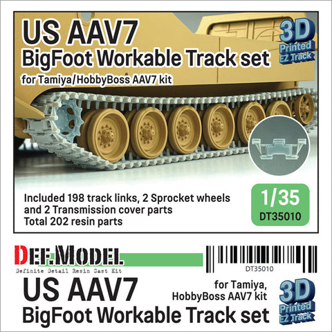 DEFモデル DT35010 1/35 アメリカ AAVP7 ビッグフット 可動履帯セット(各社対応)