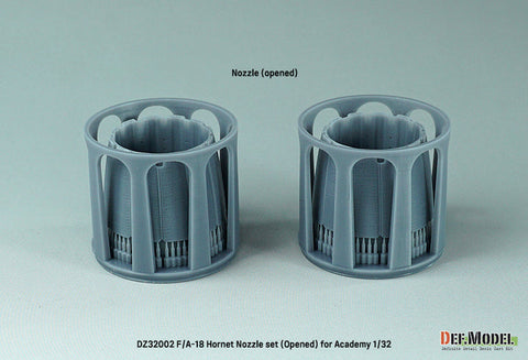 DEFモデル DZ32002 1/32 F/A-18A/B/C/D ホーネット用排気ノズル オープン (アカデミー用)