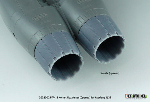 DEFモデル DZ32002 1/32 F/A-18A/B/C/D ホーネット用排気ノズル オープン (アカデミー用)