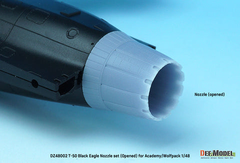 DEFモデル DZ48002 1/48 韓国 T-50 ブ ラックイーグル 排気ノズル オープン(アカデミー/ウルフパック用)