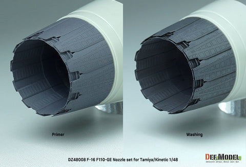 DEFモデル DZ48008 1/48 F-16 F110-GE 排気ノズル (タミヤ/キネティック用)