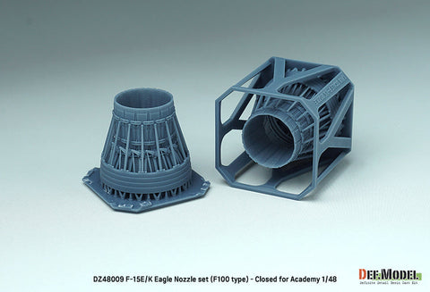 DEFモデル DZ48009 1/48 F-15E/K イーグル F100タイプ 排気ノズル クローズ(アカデミー用)