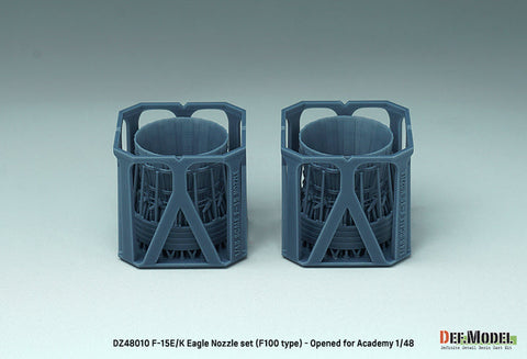 DEFモデル DZ48010 1/48 F-15E/K イーグル F100タイプ 排気ノズル オープン (アカデミー用)
