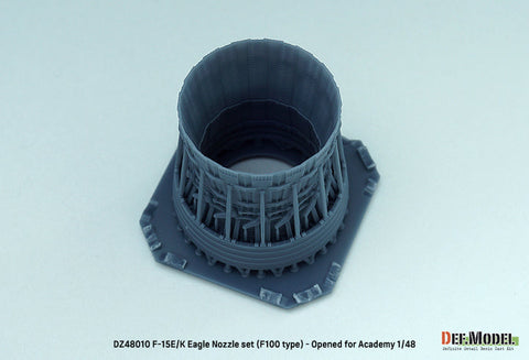 DEFモデル DZ48010 1/48 F-15E/K イーグル F100タイプ 排気ノズル オープン (アカデミー用)