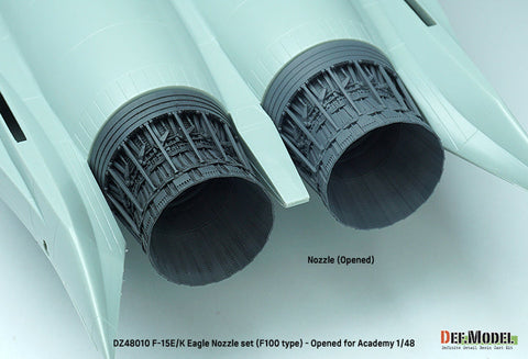 DEFモデル DZ48010 1/48 F-15E/K イーグル F100タイプ 排気ノズル オープン (アカデミー用)