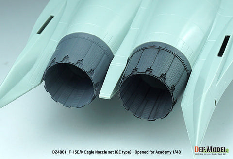 DEFモデル DZ48011 1/48 F-15E/K イーグル GEタイプ 排気ノズル オープン (アカデミー用)