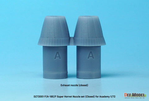 DEFモデル DZ72001 1/72 F/A-18E/F/G スーパーホーネット用排気ノズル クローズ (アカデミー用)