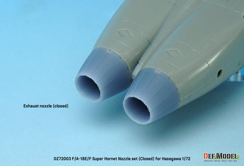 DEFモデル DZ72003 1/72 F/A-18E/F/G スーパーホーネット用排気ノズル クローズ(ハセガワ用)