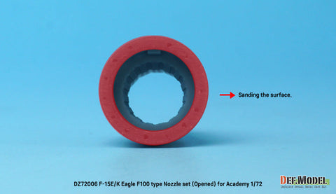 DEFモデル DZ72006 1/72 F-15E/K イーグル用F100型排気ノズル オープン(アカデミー用)