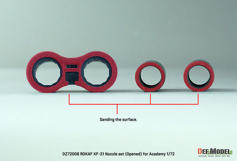 DEFモデル DZ72008 1/72 韓国空軍 KF-21 ポラメ 排気ノズル オープン (アカデミー用)
