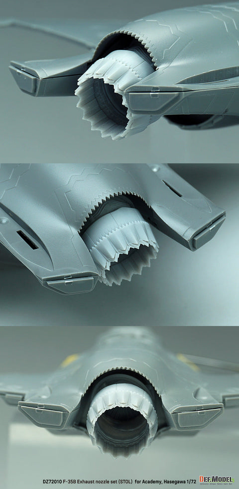 DEFモデル DZ72010 1/72 F-35B ライトニングII 排気ノズル STOL状態 (アカデミー/ ハセガワ用)