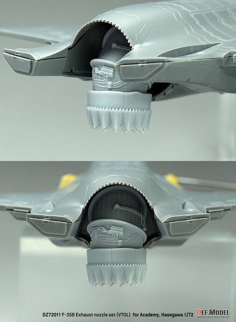DEFモデル DZ72011 1/72 F-35B ライトニングII 排気ノズル VTOL状態 (アカデミー/ ハセガワ用)