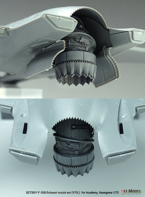 DEFモデル DZ72011 1/72 F-35B ライトニングII 排気ノズル VTOL状態 (アカデミー/ ハセガワ用)