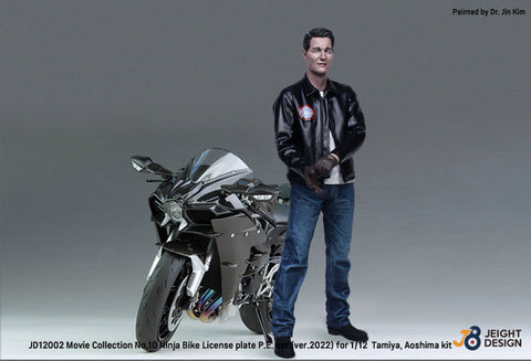 DEFモデル JD12002 1/12 GPZ900R Ninja ナンバープレートセット ムービーコレクション No.10(タミヤ/ アオシマ用)