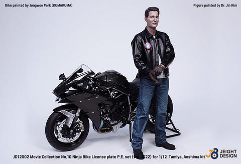 DEFモデル JD12002 1/12 GPZ900R Ninja ナンバープレートセット ムービーコレクション No.10(タミヤ/ アオシマ用)