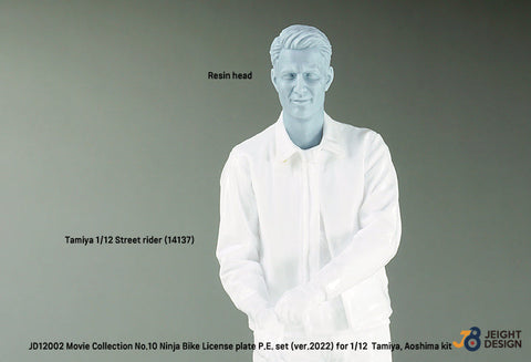 DEFモデル JD12002 1/12 GPZ900R Ninja ナンバープレートセット ムービーコレクション No.10(タミヤ/ アオシマ用)