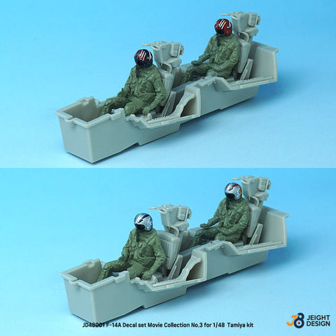 DEFモデル JD48001 1/48 F-14A デカールセット ムービーコレクション No.1 (タミヤ用)