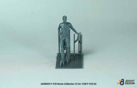 DEFモデル JD48005 1/48 P-51D マスタング デカールセット ムービーコレクション No.12 フィギュア付き (タミヤ/ 他キット用)