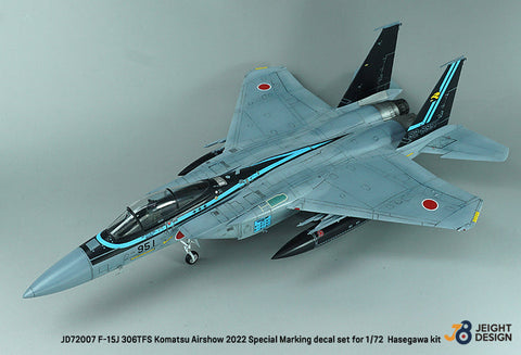 DEFモデル JD72007 1/72 F-15J 306SQ 小松航空祭 2022 - マーベリックスペシャル デカールセット(ハセガワ用)