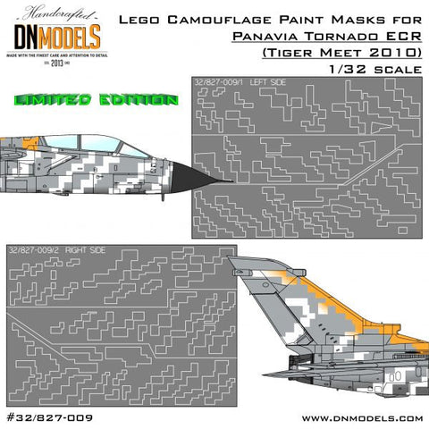 DNモデル 32/827-009 1/32 タイガーミート2010パナビアトルネードECR「レゴボンバー」ペイントマスク(全キット用)