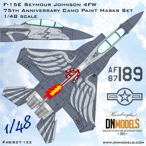 DNモデル 48/827-122 1/48 ベトナム戦争時代のF-4ファントムII迷彩塗装マスク(全キット用)