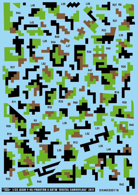 DXM 01-3509 1/32 航空自衛隊 F-4EJ ファントムII 飛行開発実験団 2017 デジタル カモフラージュ