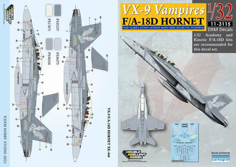DXM 11-3115 1/32 アメリカ海軍 F/A-18D ホーネット VX-9 ヴァンパイアーズ