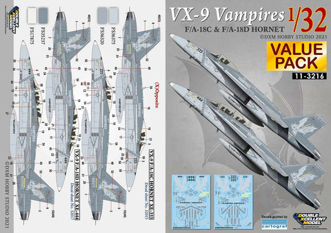 DXM 11-3216 1/32 アメリカ海軍 F/A-18C & F/A-18D ホーネット VX-9 ヴァンパイアーズ