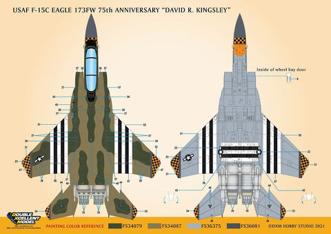 DXM 11-4248 1/48 アメリカ空軍 F-15C 第173戦闘航空団 75周年 "デビッド・リチャード・キングスリー"
