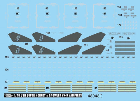 DXM 11-4352 1/48 アメリカ海軍 F/A-18E/F & EA-18G VX-9 ヴァンパイアーズ