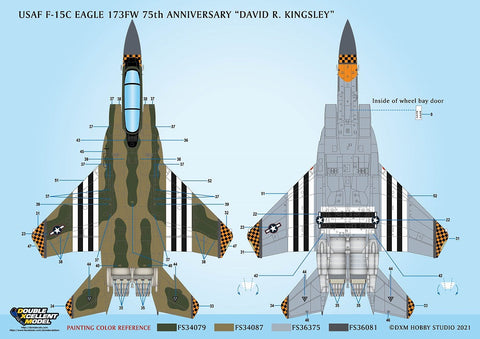 DXM 11-7141 1/72 アメリカ空軍 F-15C 第173戦闘航空団 75周年 "デビッド・リチャード・キングスリー"