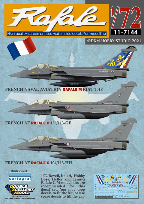 DXM 11-7144 1/72 フランス空軍・海軍航空隊 ラファール C/M