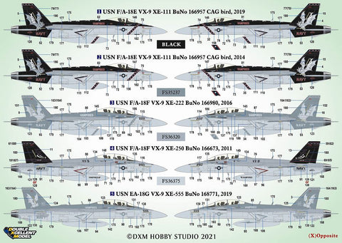 DXM 11-7247 1/72 アメリカ海軍 F/A-18E/F & EA-18G VX-9 ヴァンパイアーズ