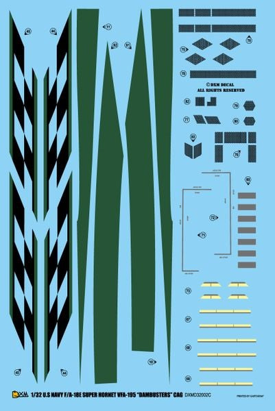 DXM 21-3402 1/32 アメリカ海軍 F/A-18E VFA-195 ダムバスターズ 2011 チィッピーホー