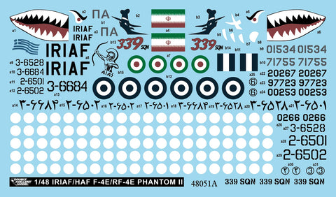 DXM 21-4255 1/48 ギリシャ空軍・イラン空軍 ファントム コレクション #2