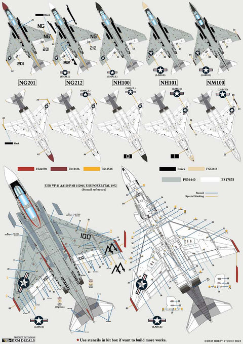 DXM 21-4260 1/48 アメリカ海軍 F-4B/J/N VF-11/51/92/213 ファントム コレクション#3