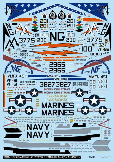 DXM 21-7155 1/72 アメリカ海軍/アメリカ海兵隊 F-4B/J/N ファントム コレクション 3