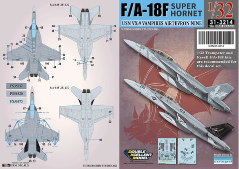DXM 31-3214 1/32 アメリカ海軍 F/A-18F スーパーホーネット VX-9 ヴァンパイアーズ