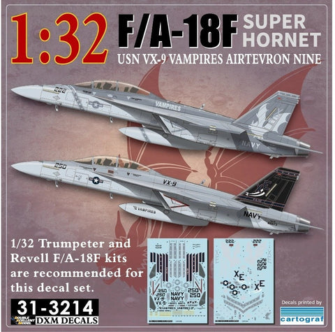 DXM 31-3214 1/32 アメリカ海軍 F/A-18F スーパーホーネット VX-9 ヴァンパイアーズ