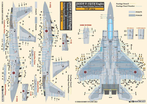 DXM 31-4166 1/48 航空自衛隊 F-15J/DJ アグレッサー コーションデータ