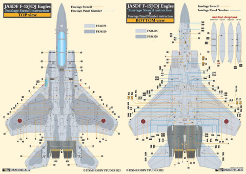 DXM 31-4166 1/48 航空自衛隊 F-15J/DJ アグレッサー コーションデータ