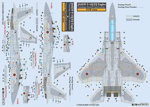DXM 31-7160 1/72 航空自衛隊 F-15J/DJ アグレッサー コーションデータ