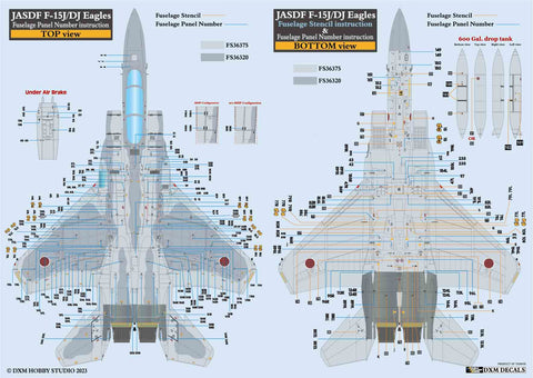 DXM 31-7160 1/72 航空自衛隊 F-15J/DJ アグレッサー コーションデータ