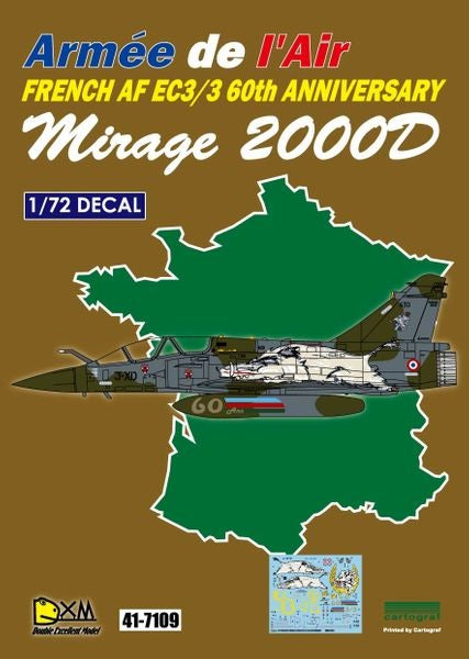 DXM 41-7109 1/72 フランス空軍 M2000D EC3/3 60 ANN