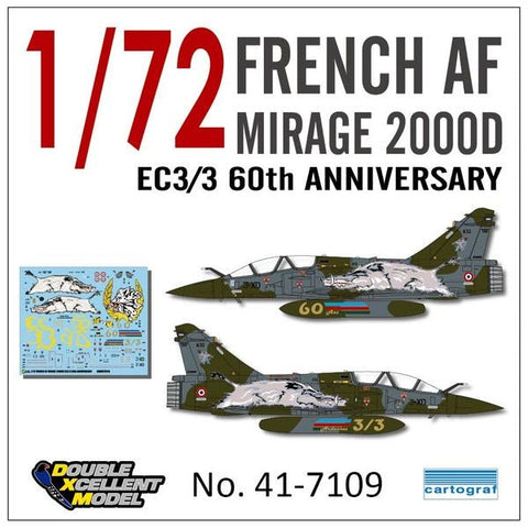 DXM 41-7109 1/72 フランス空軍 M2000D EC3/3 60 ANN