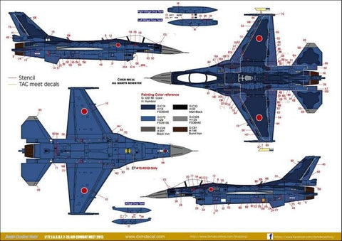 DXM 41-7115 1/72 航空自衛隊 F-2A ACM 2013