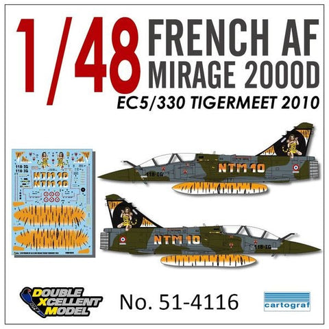 DXM 51-4116 1/48 フランス空軍 M2000D EC5/330 タイガーミート 2010