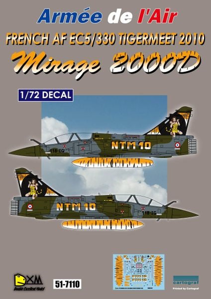 DXM 51-7110 1/72 フランス空軍 M2000D EC5/330 タイガーミート 2010