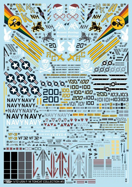 DXM 51-7160 1/72 アメリカ海軍 VF-31/VF-32/VF-103/VF-213/NSAWC F-14 トムキャットコレクション #5